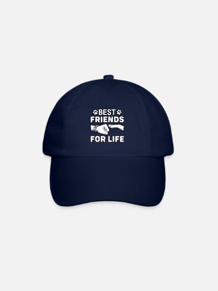 Best friends for life Dalmatiner - Baseballkappe - Blau/Blau