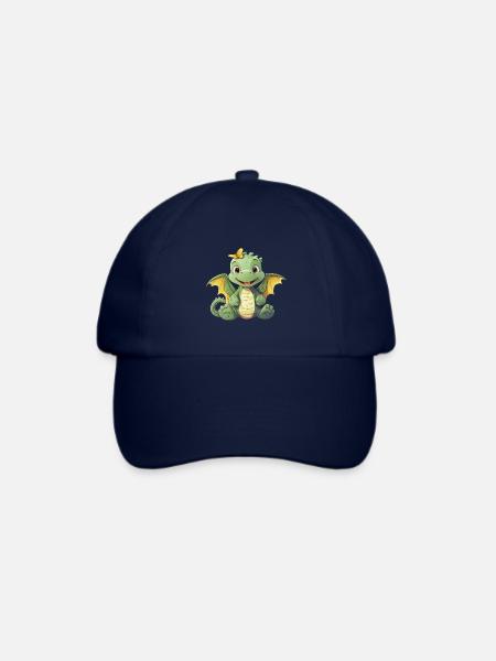 Dino Dinosaurier Engel Flügel Drache - Baseballkappe - Blau/Blau