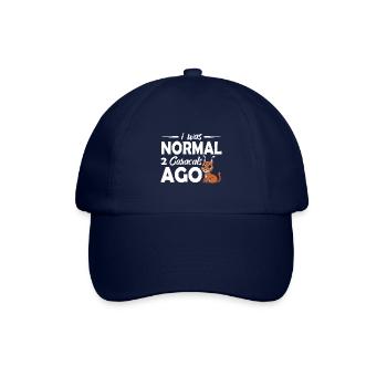 I was normal 2 Caracals ago - Baseballkappe - Blau/Blau - Vorne