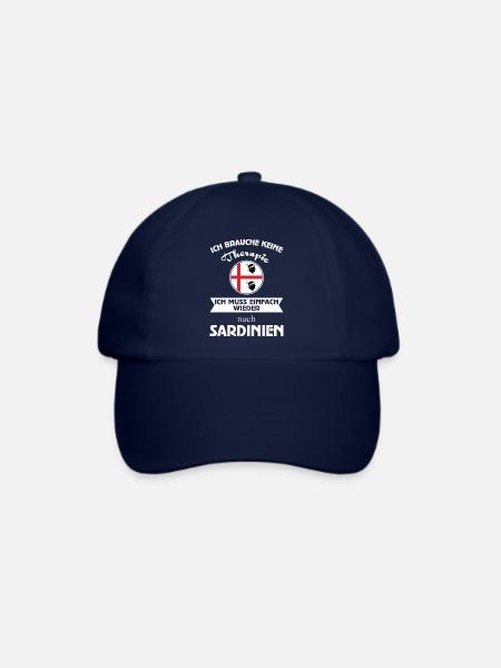 KeineTherapie - Sardinien - Baseballkappe - Blau/Blau