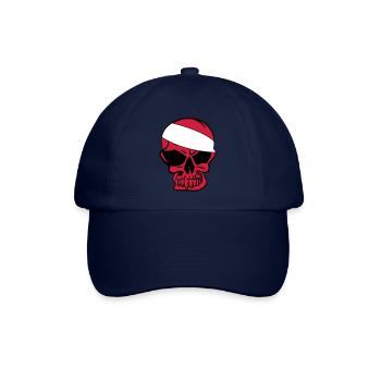 Anarcho Skull Anarchie anarchy - Baseballkappe - Blau/Blau - Vorne