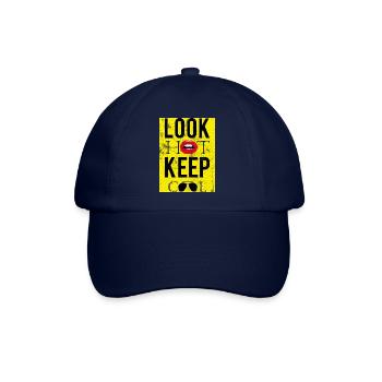 Pop Art / Comic: Look Hot, Keep Cool - Lippen - Baseballkappe - Blau/Blau - Vorne