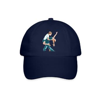 ballerina ballett dance dancer tanz taenzer yoga62 - Baseballkappe - Blau/Blau - Vorne