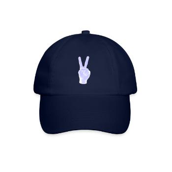 neon peace - Baseballkappe - Blau/Blau - Vorne