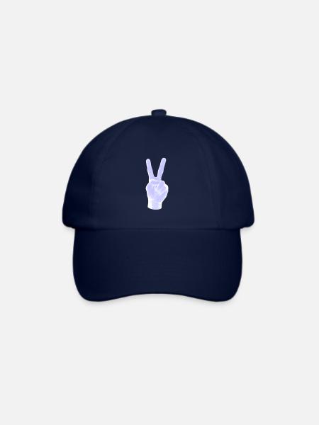 neon peace - Baseballkappe - Blau/Blau