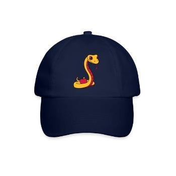 teufel boese suende apfel eva adam mensch gott ver - Baseballkappe - Blau/Blau - Vorne