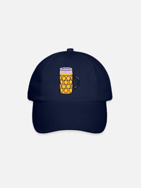 Bierkrug, Schoppen, Maß - Baseballkappe - Blau/Blau