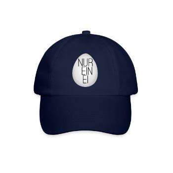 Nur ein Ei - Baseballkappe - Blau/Blau - Vorne