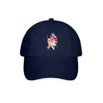 Buntes Aquarell Eichhörnchen - Baseballkappe - Blau/Blau - Vorne