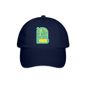 My worst nightmare Symbole - Baseballkappe - Blau/Blau - Vorne