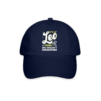 Sternzeichen Löwe - Baseballkappe - Blau/Blau - Vorne