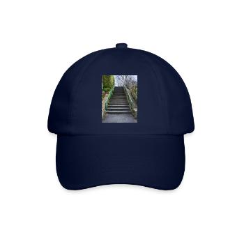 Einfach nur eine Treppe - Baseballkappe - Blau/Blau - Vorne