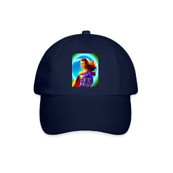 Super Mama! - Baseballkappe - Blau/Blau - Vorne