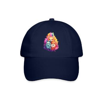 LGBTQIA+ Füchse - Baseballkappe - Blau/Blau - Vorne