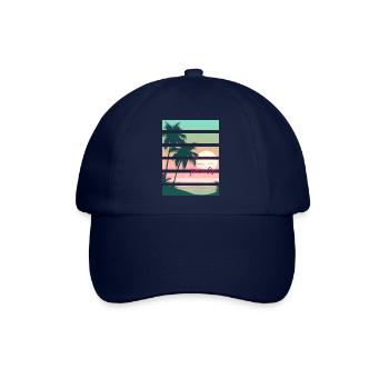 Another day in paradise - Baseballkappe - Blau/Blau - Vorne
