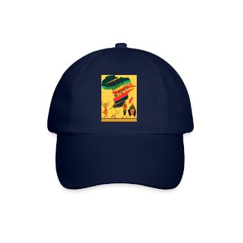 afrikanischer Tanz - Baseballkappe - Blau/Blau - Vorne
