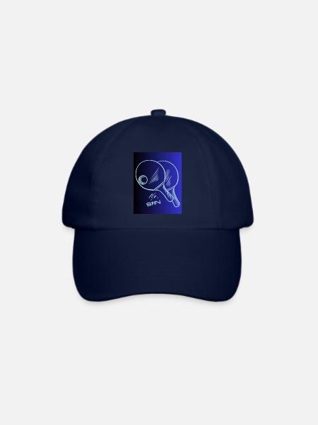 Mr Spin Tennis Tischtennis - Baseballkappe - Blau/Blau