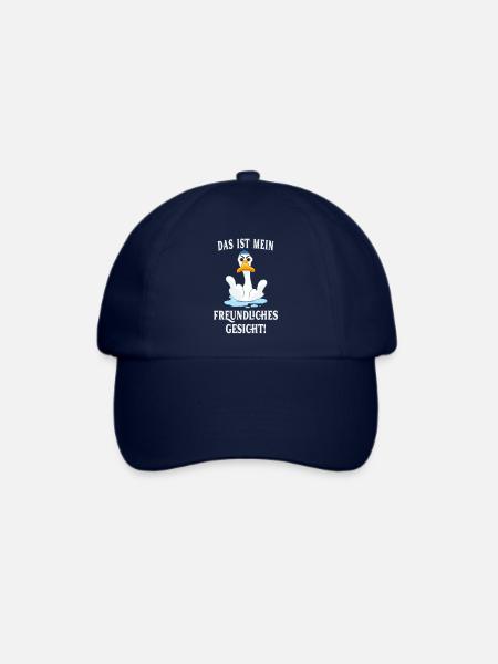 Das ist mein freundliches Gesicht Lustig Humor - Baseballkappe - Blau/Blau
