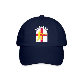 England Cricket Batsman England Flagge von DPattonPD - Baseballkappe - Blau/Blau - Vorne