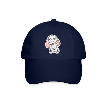 Süßer Hase mit Schlappohren - Baseballkappe - Blau/Blau - Vorne