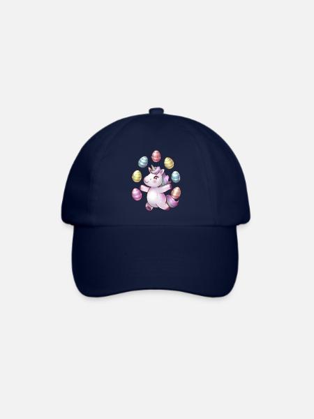 Einhorn Osterei-Jonglage - Baseballkappe - Blau/Blau