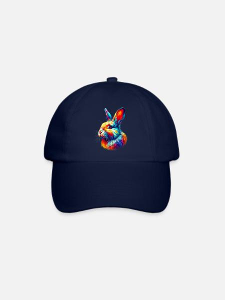 Kaninchen - Baseballkappe - Blau/Blau