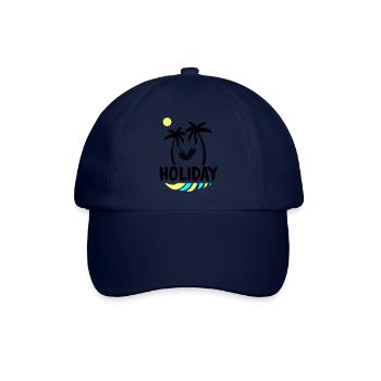 palms relax holiday - Baseballkappe - Blau/Blau - Vorne