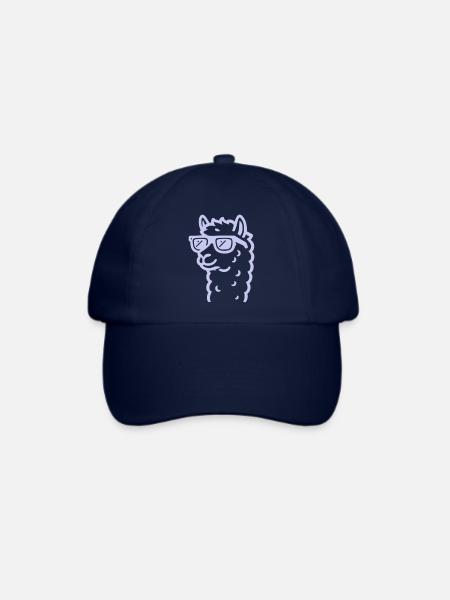 lama sonnenbrille - Baseballkappe - Blau/Blau