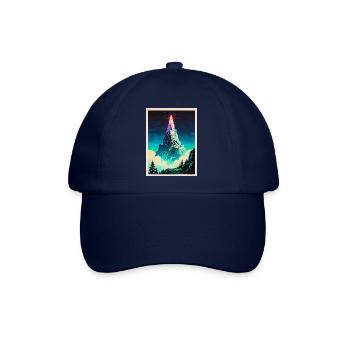 Ein Leuchtfeuer über den Wolken - Baseballkappe - Blau/Blau - Vorne