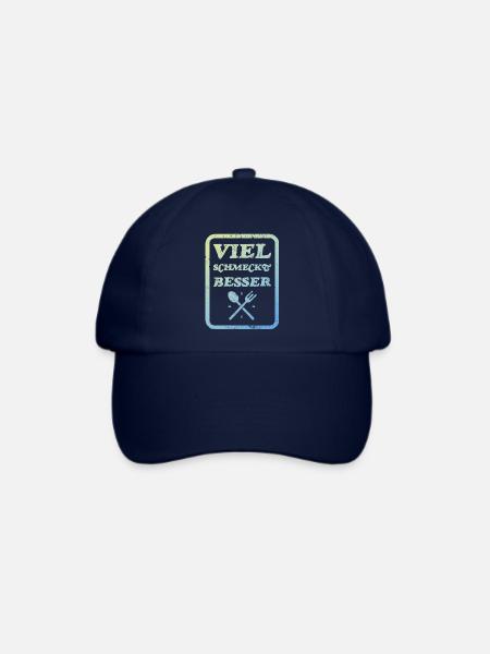 Viel schmeckt besser - Baseballkappe - Blau/Blau