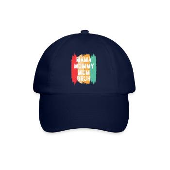 Mama Mummy Mum Bruh - Baseballkappe - Blau/Blau - Vorne