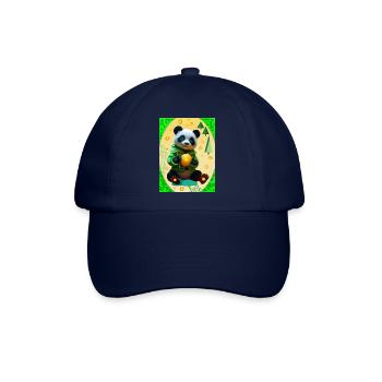Charmanter Panda - Baseballkappe - Blau/Blau - Vorne