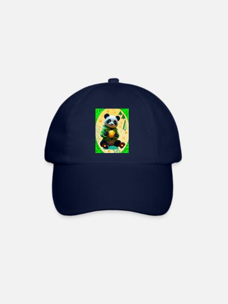 Charmanter Panda - Baseballkappe - Blau/Blau