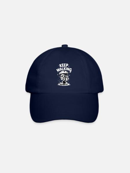 keep walking - Baseballkappe - Blau/Blau