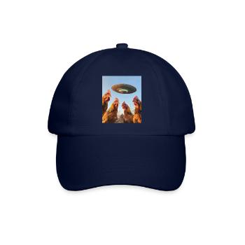 Hühner Selfie UFOs - Baseballkappe - Blau/Blau - Vorne