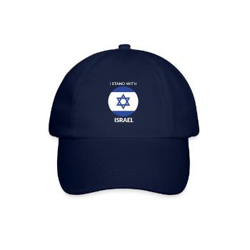 I STAND WITH ISRAEL - Baseballkappe - Blau/Blau - Vorne