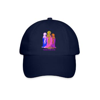 Die Heilige Dreifaltigkeit der farbenfrohen Jungfrauen - Baseballkappe - Blau/Blau - Vorne