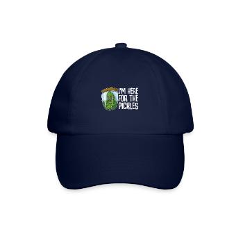 Vegan Gurke Obst Essiggurke Garten Gesund - Baseballkappe - Blau/Blau - Vorne