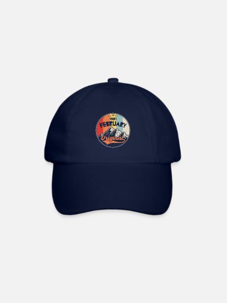 1981 - Geschenk geboren 1981 - Baseballkappe - Blau/Blau