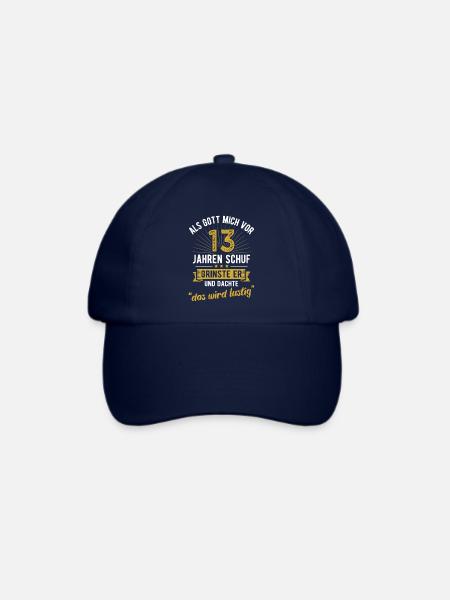 13. Geburtstag als Gott mich vor 13 Jahren schuf - Baseballkappe - Blau/Blau