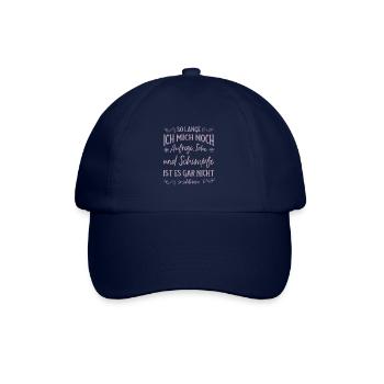 Solange ich tobe und schimpfe lebe ich noch - Baseballkappe - Blau/Blau - Vorne