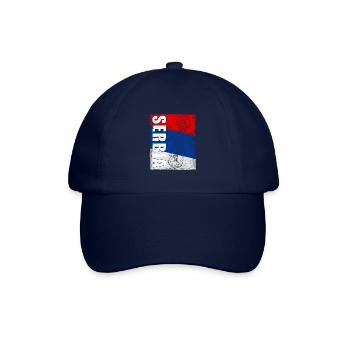 Serbien Orthodox Balkan Christentum Belgrad - Baseballkappe - Blau/Blau - Vorne