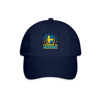 Schweden Landesfarben Sverige Flagge Urlaub - Baseballkappe - Blau/Blau - Vorne