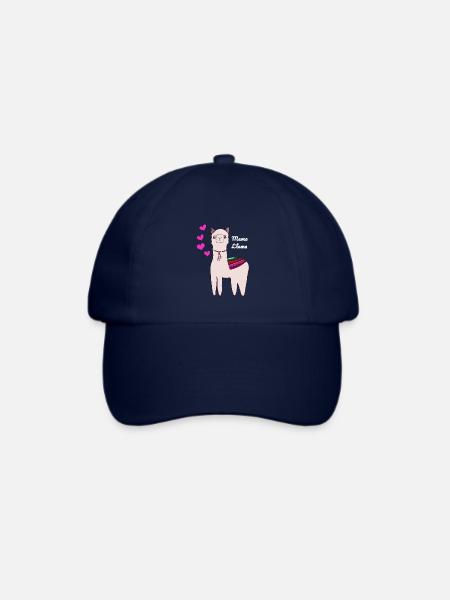 Mama Lama Muttertagsgeschenk - Baseballkappe - Blau/Blau