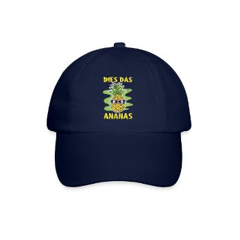 Dies das Ananas - Baseballkappe - Blau/Blau - Vorne