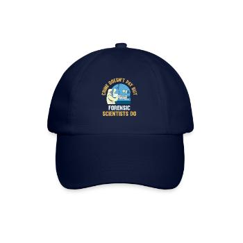 Verbrechen Zahlt Sich Nicht Aus, Aber Forensiker - Baseballkappe - Blau/Blau - Vorne