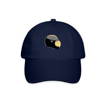 Retro Caferacer Helm - Baseballkappe - Blau/Blau - Vorne