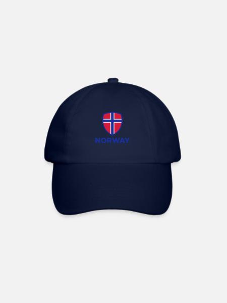 Nationalflagge von Norwegen - Baseballkappe - Blau/Blau