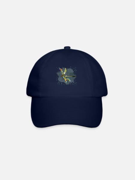 Libelle - Baseballkappe - Blau/Blau