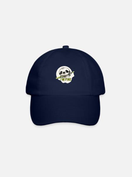 sloth - mir geht es gut - Baseballkappe - Blau/Blau